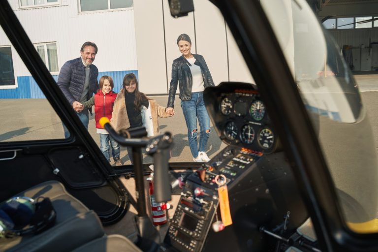 Helicopter flights over Lisbon